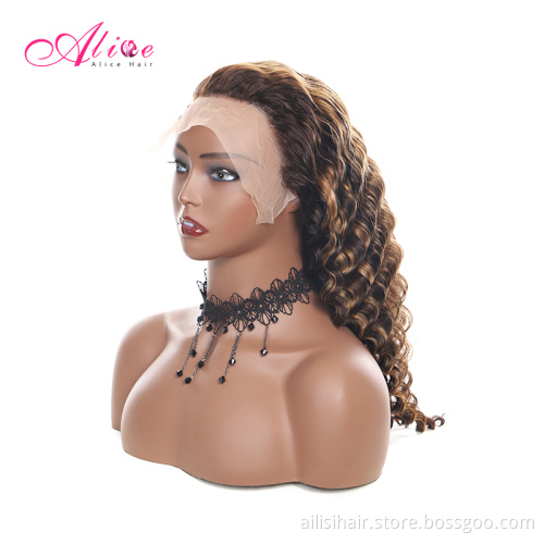 Cheap Human Hair Swiss Lace Front Wigs For Black Women Wholesale Curly Cuticle Aligned Lace Front Wig Vendor